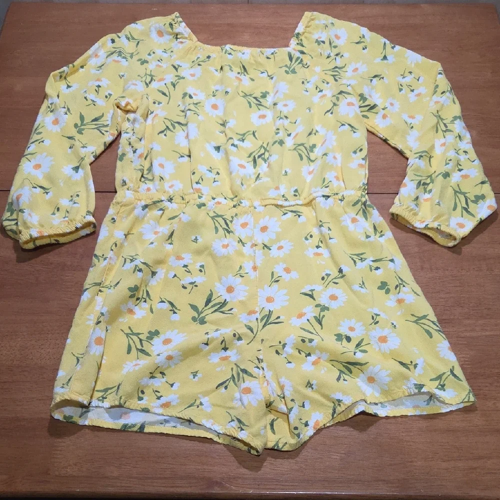 The Children's‎ Place Sunny Floral Romper Size 7/8